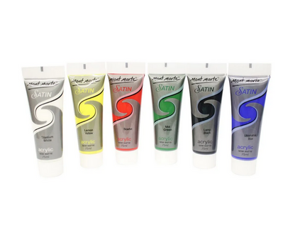 Satin Acrylic Semi Matte Set 6pc 75ml